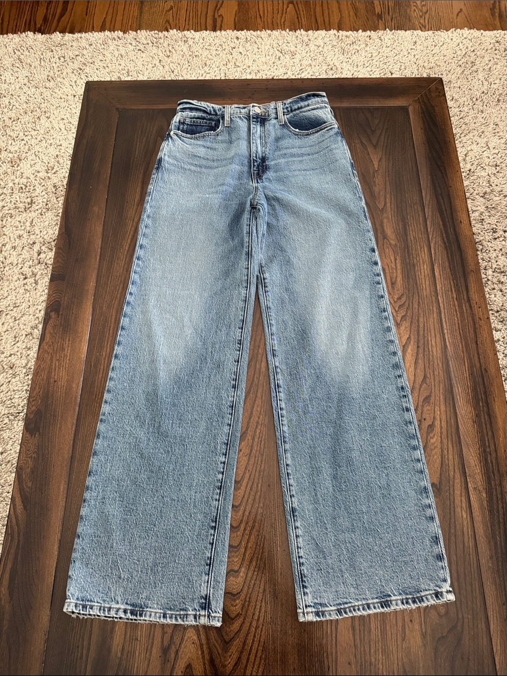 Frame Denim High Waisted “Le Jane Wide Leg” Women’s Jeans Size 28
